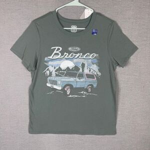 Ford Bronco Graphic T-Shirt Short Sleeve Crew Neck Tee Top Women's‎ Size M